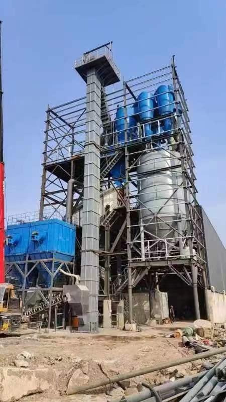 Production and installation site of mechanism sand powder selection machine and bag filter